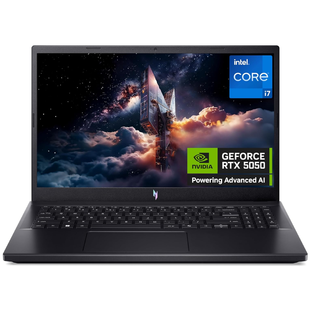 Acer Nitro V15 gaming laptop Intel Core i7 RTX 5050 165Hz 1080p DLSS 4