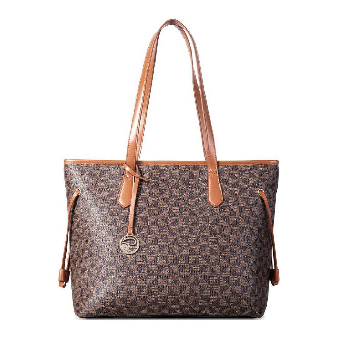 Lekesky Tote Bag for Women Stylish Handbag Faux Leather Shoulder Bag for Work School Dating