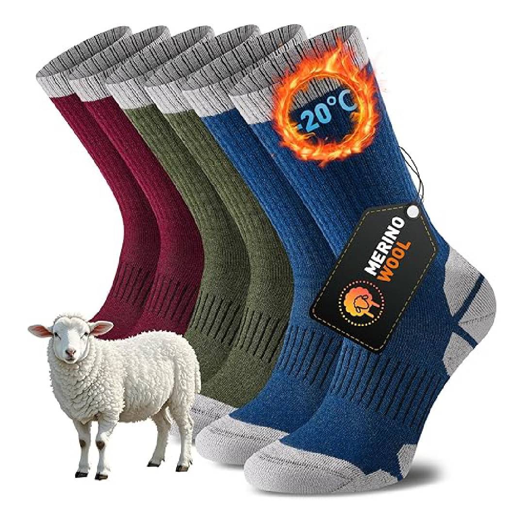 Merino Wool Thermal Socks 3 Pairs