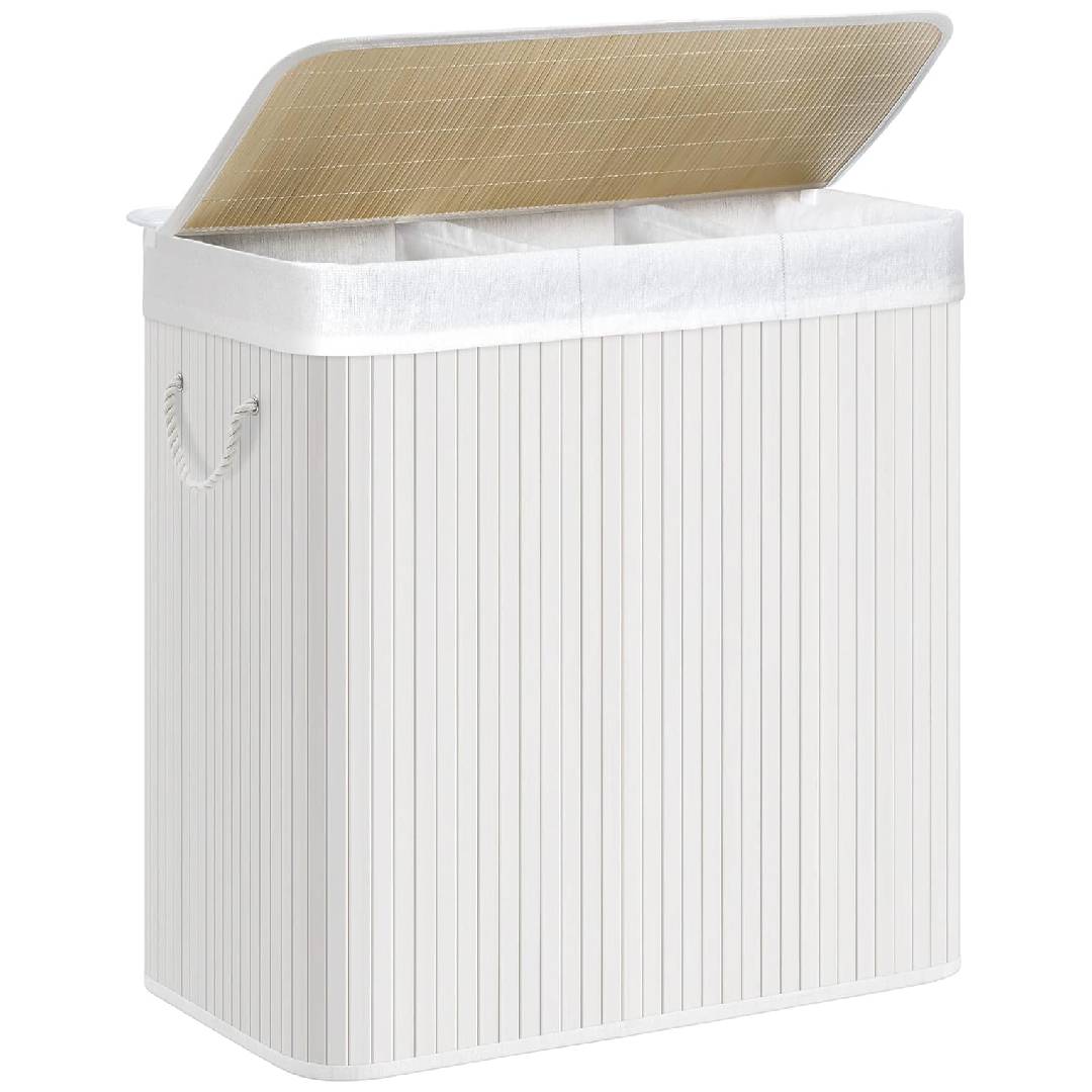 SONGMICS laundry basket 3 compartments, 150 L laundry