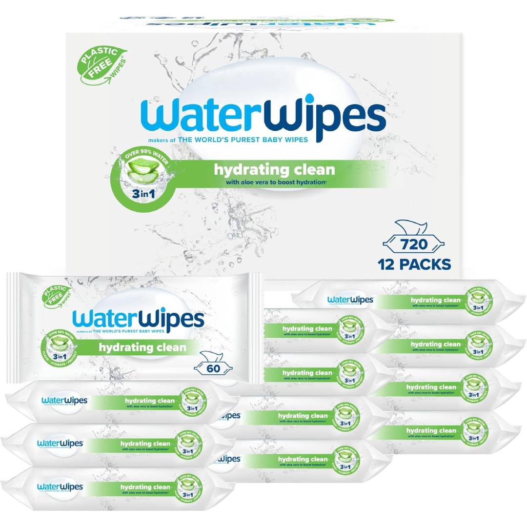 WaterWipes Sensitive+ Hydrating Boost Wipes