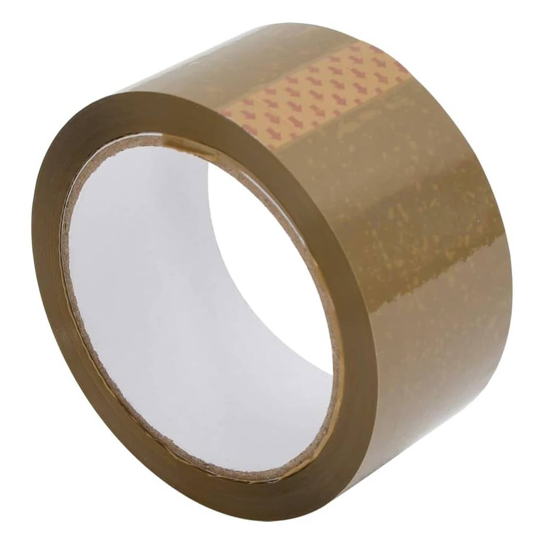vidaXL Packing Tape 72 Pieces Brown 48 mm x 66 m