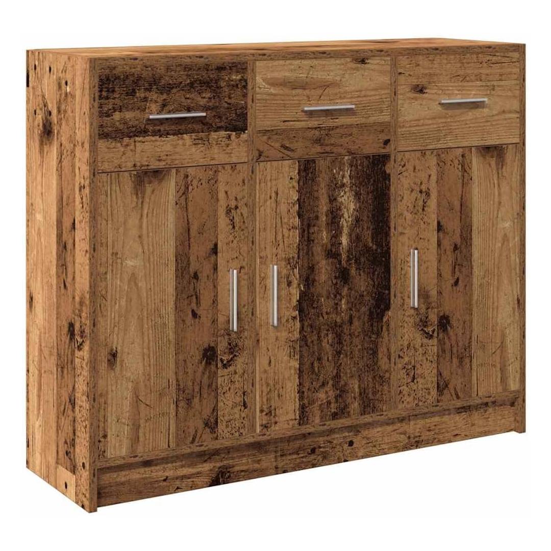 vidaXL Sideboard Old Wood 91x28x75 cm Engineered Wood