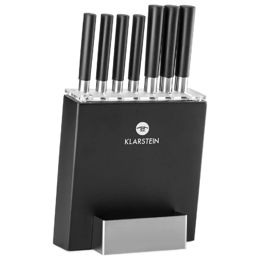 Klarstein 7-Piece Kitchen Knife Set with Block