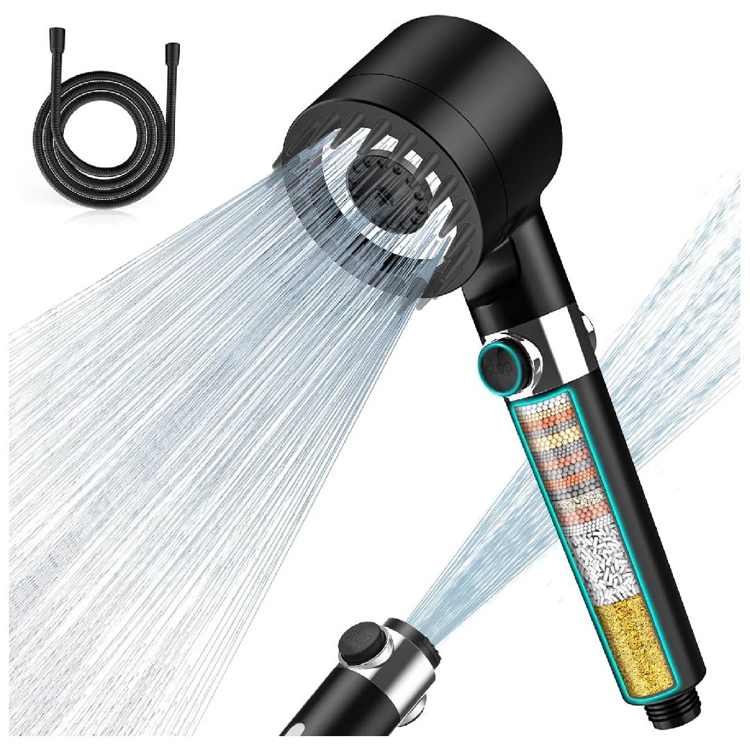 MEKO Shower Head with Filter High Pressure Hand Shower with Filtration