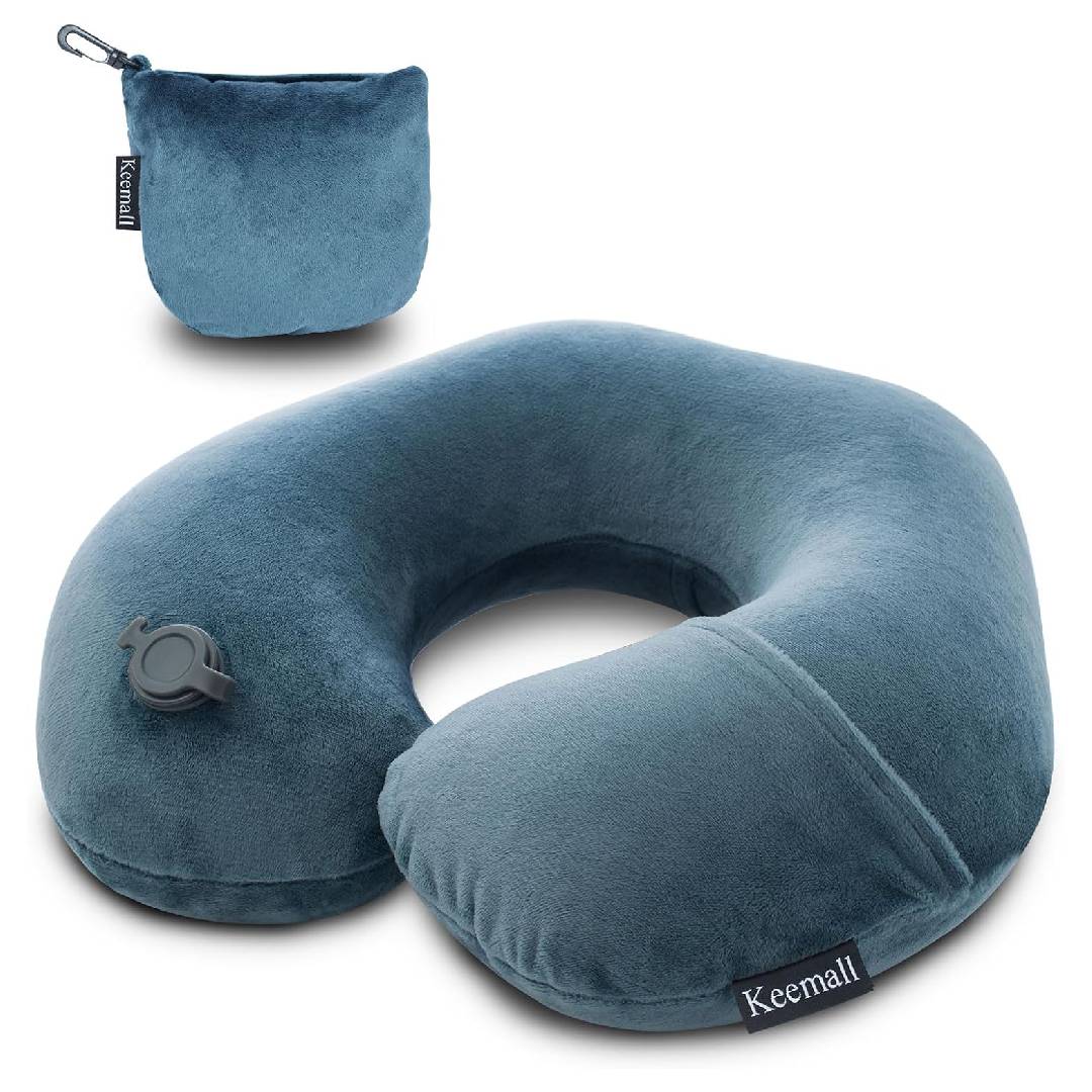 Keemall Inflatable Travel Neck Pillow