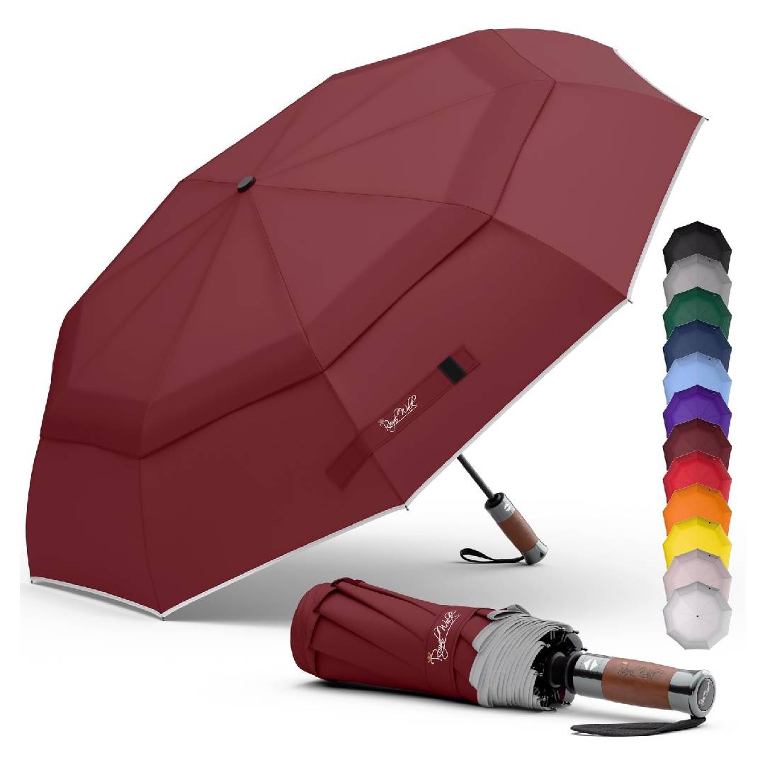 Royal Walk Windproof Folding Travel Umbrella