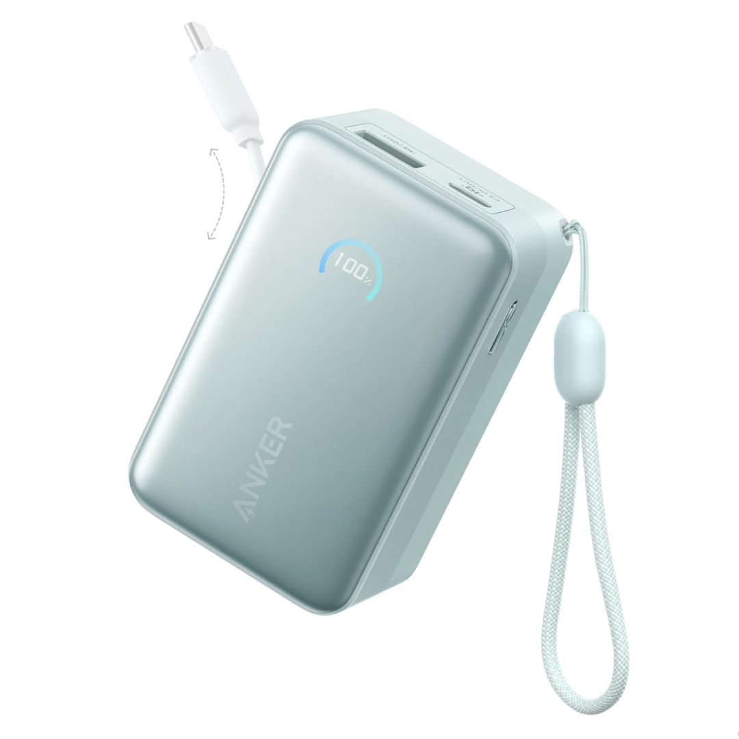 Anker Nano Power Bank 10000mAh retractable cable 45W