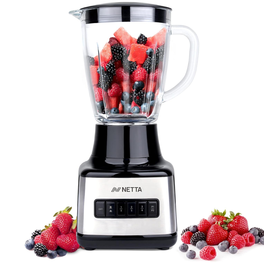 NETTA Table Blender 1.5L glass jug smoothie maker