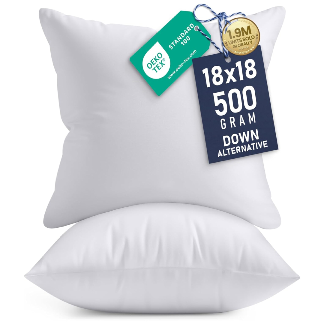 Utopia Bedding Set of 2 Cushion Fillers 45x45 cm