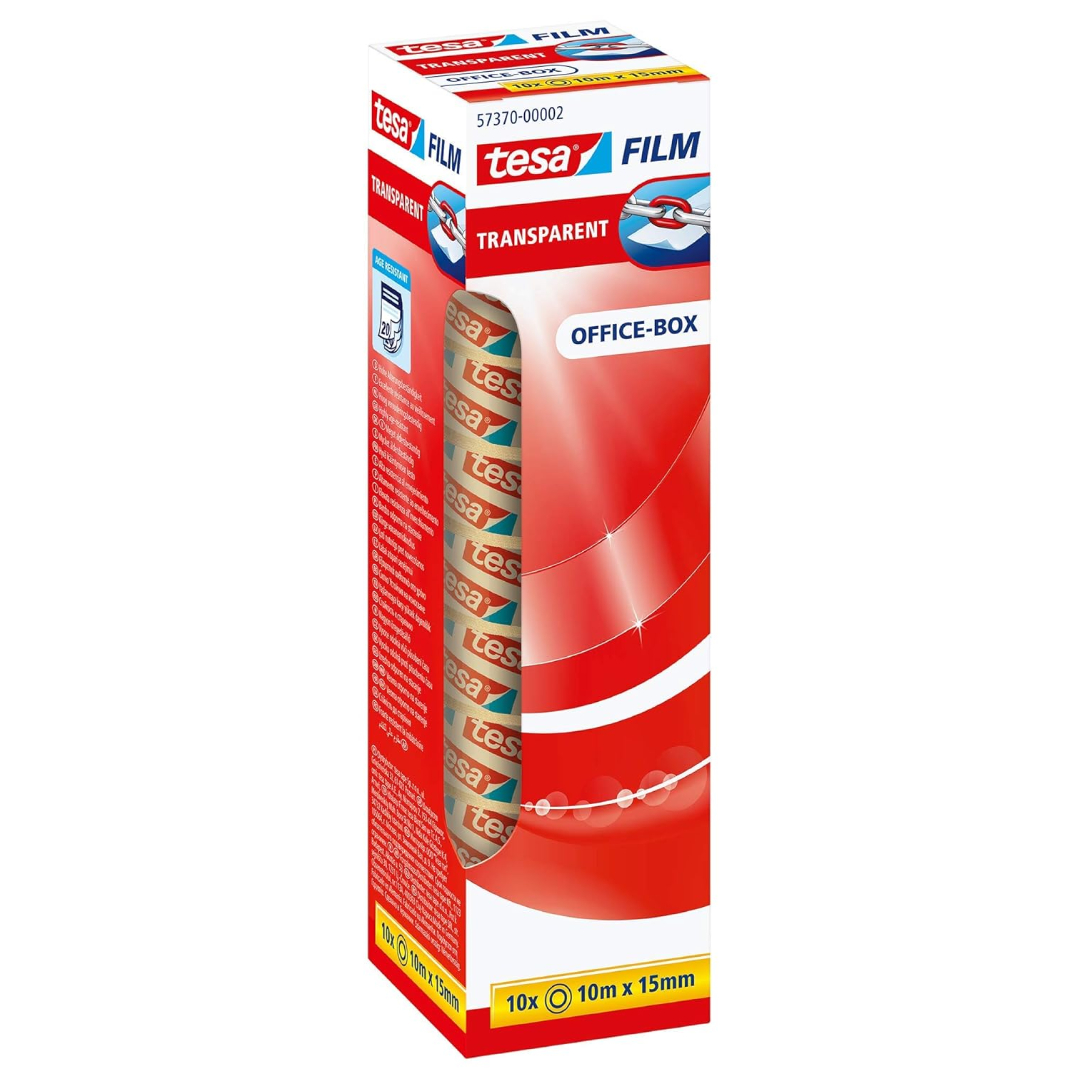 tesa Transparent Film Adhesive Tape 10 rolls