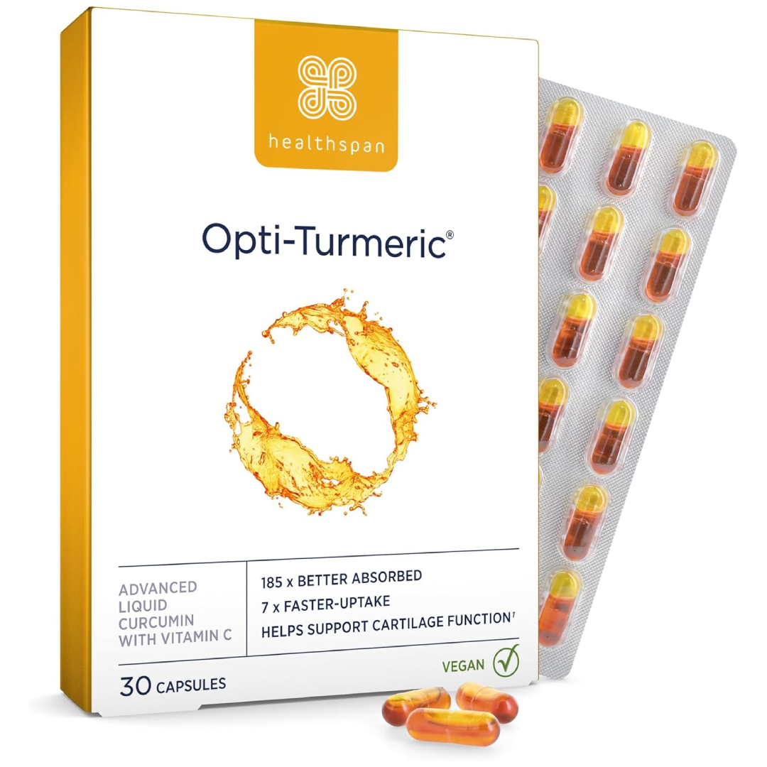 Healthspan Opti-Turmeric liquid curcumin capsules