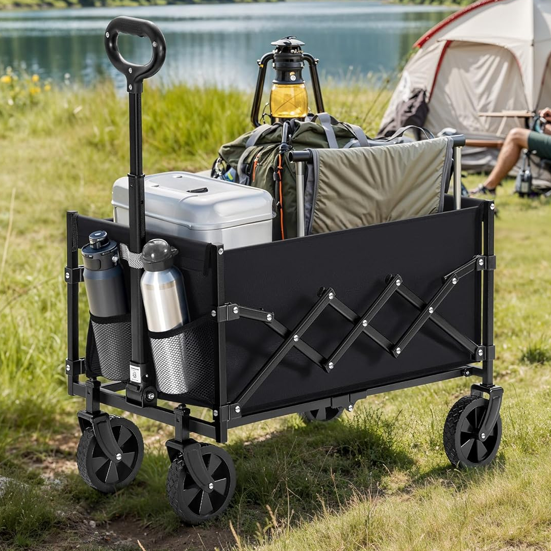 SONGMICS Folding Handcart Garden Trolley