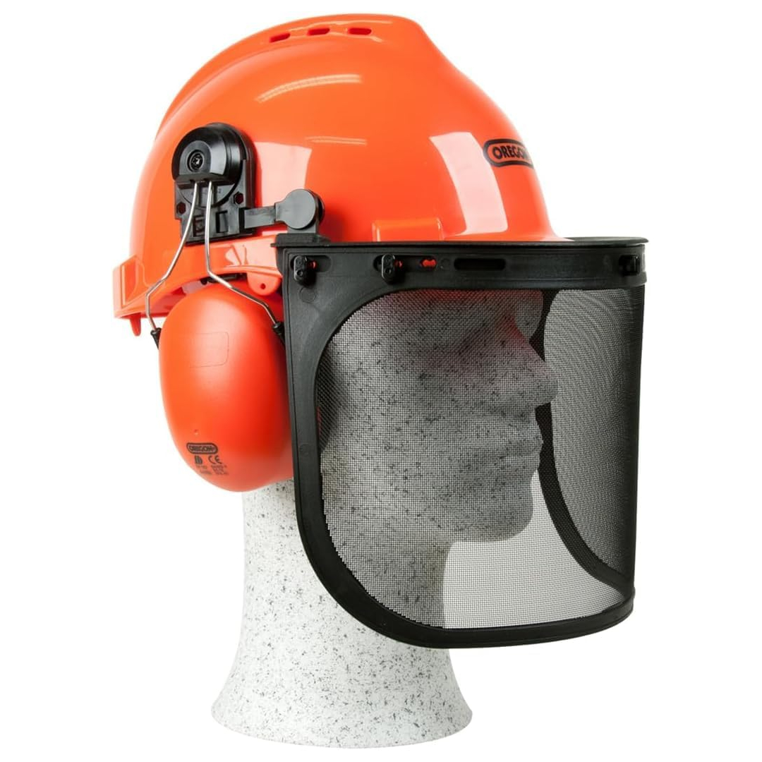 OREGON Yukon Chainsaw Safety Helmet adjustable with visor and ear muffs