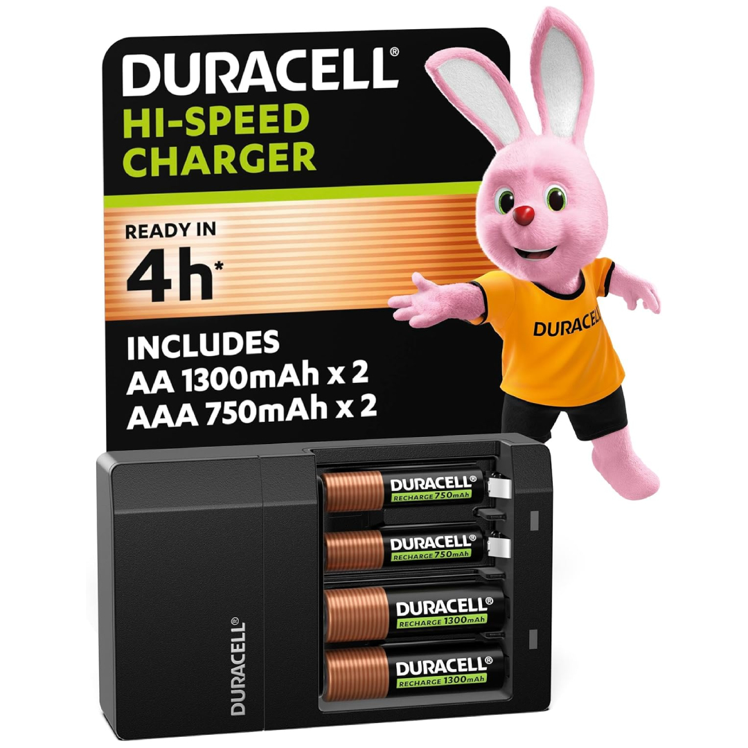 Duracell CEF14 4 Hour Battery Charger AA AAA