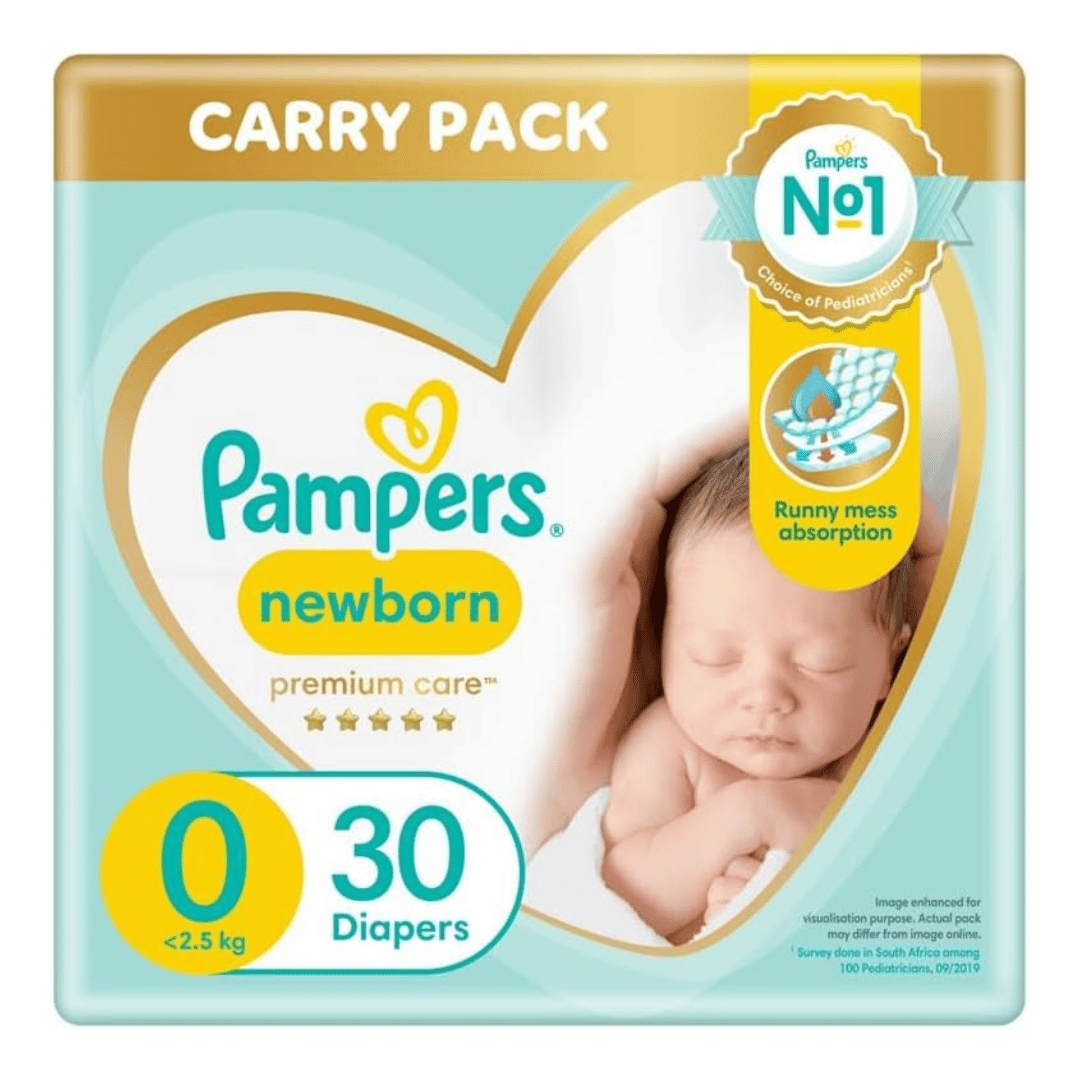 Pampers premium care diapers size 0