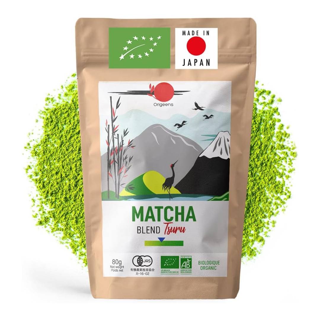 ORIGEENS Organic Japanese Matcha Tea TSURU