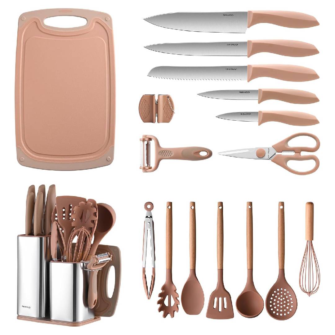 RAXCO Kitchen Knife Set with Block