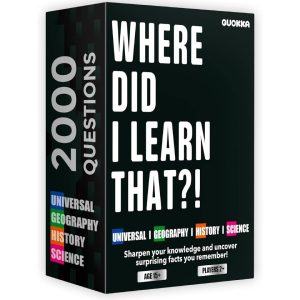 Trivia Card Games for Adults with 2000 Questions