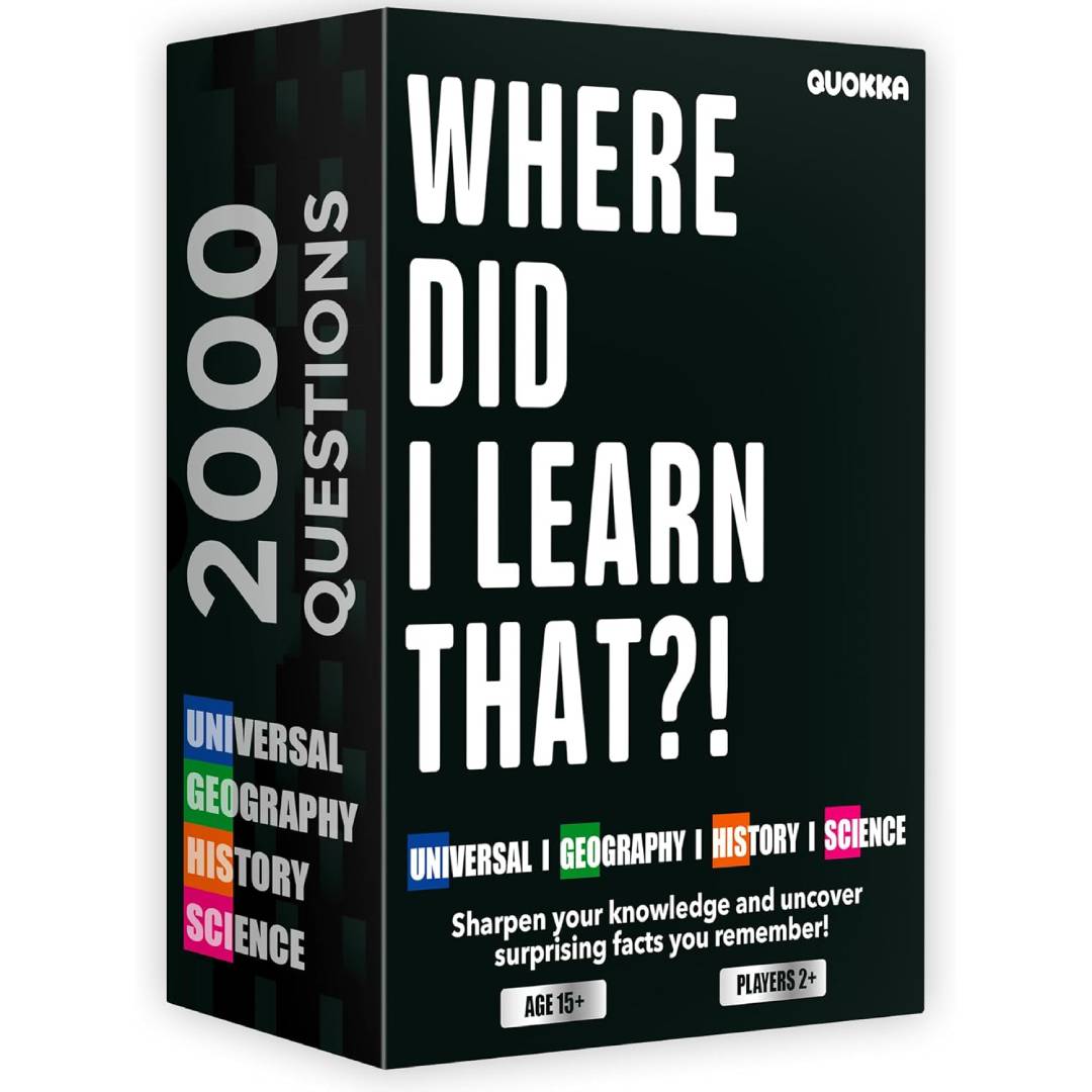 Trivia Card Games for Adults with 2000 Questions