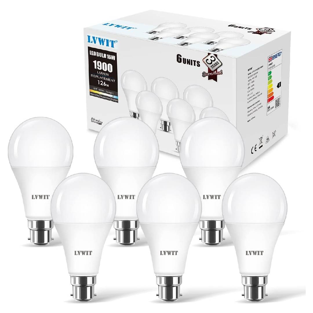 LVWIT Daylight 16W B22 Bayonet Bulb