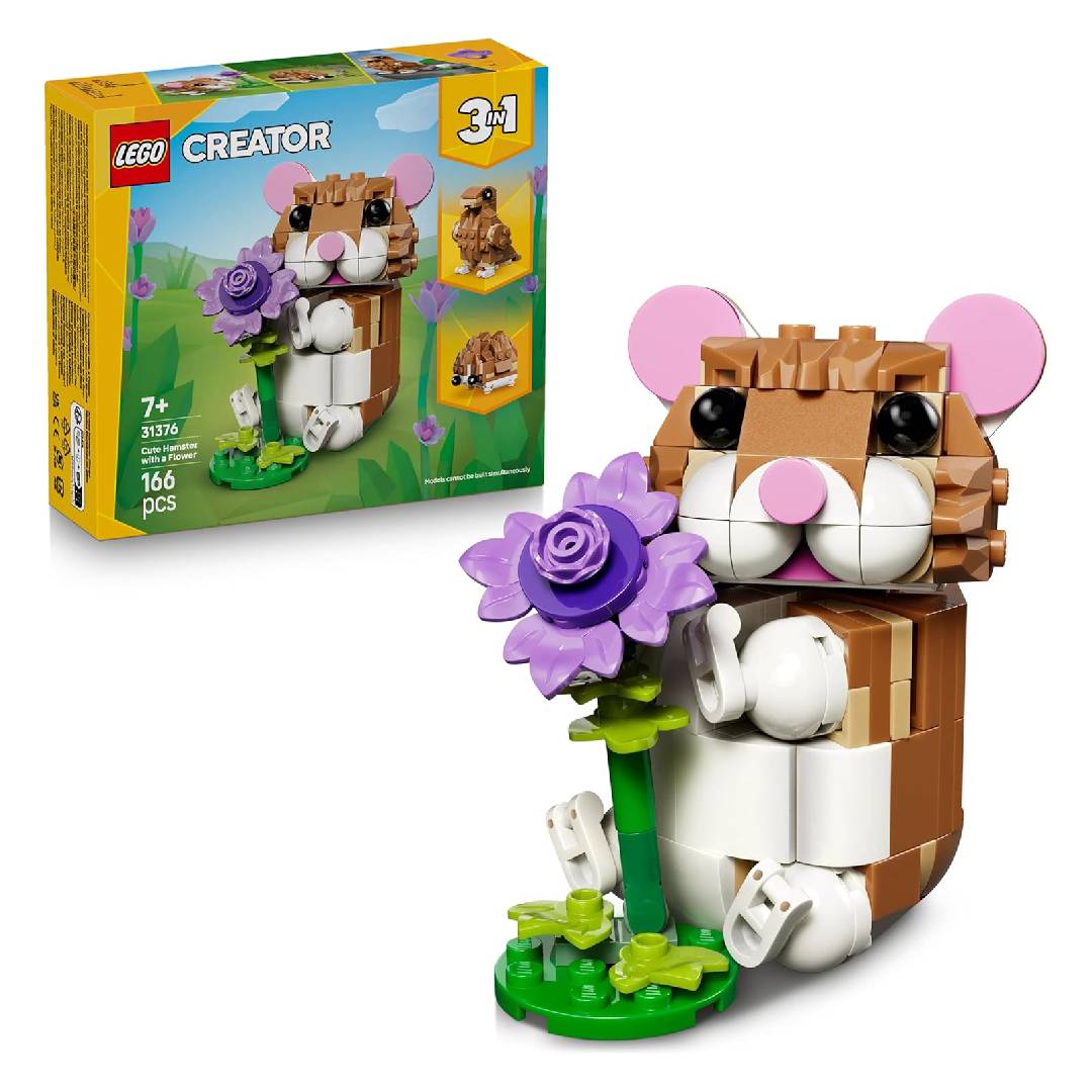 LEGO Creator 3in1 Cute Hamster with a Flower Toy