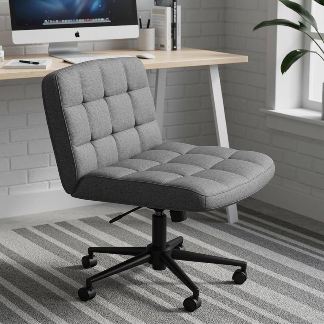 Clevich Armless Cross-Legged Office Chair