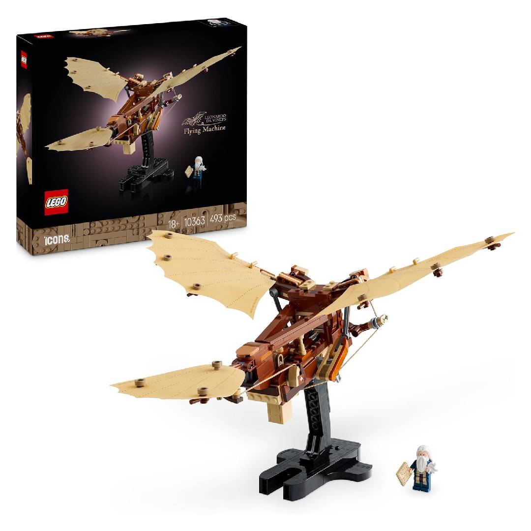 LEGO Icons Leonardo da Vinci’s Flying Machine Building Set for Adults
