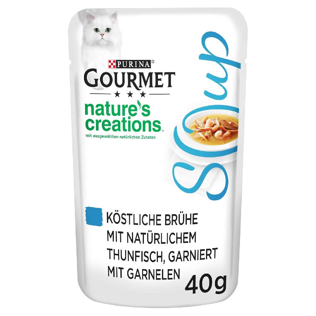 Gourmet Purina Gourmet Crystal Soup for Cats with Natural Tuna and Shrimp