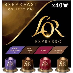 L'OR Espresso Breakfast Collection 40PK (Pack of 1, Total 40 Capsules)