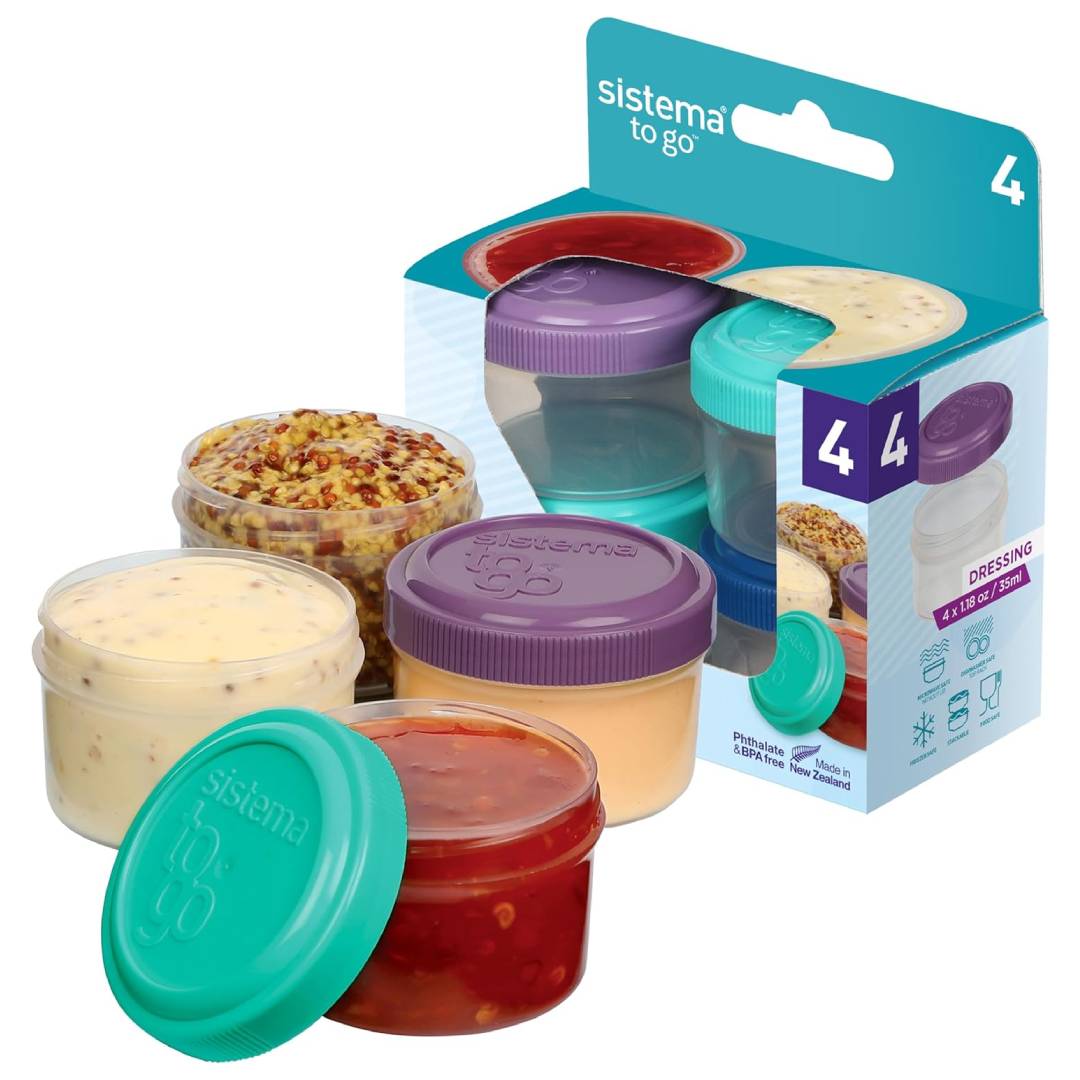 Sistema dressing pots to go 4 pack