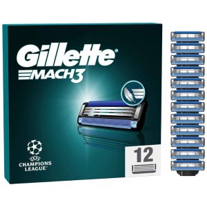 Gillette Mach3 razor blades refill 12 pack