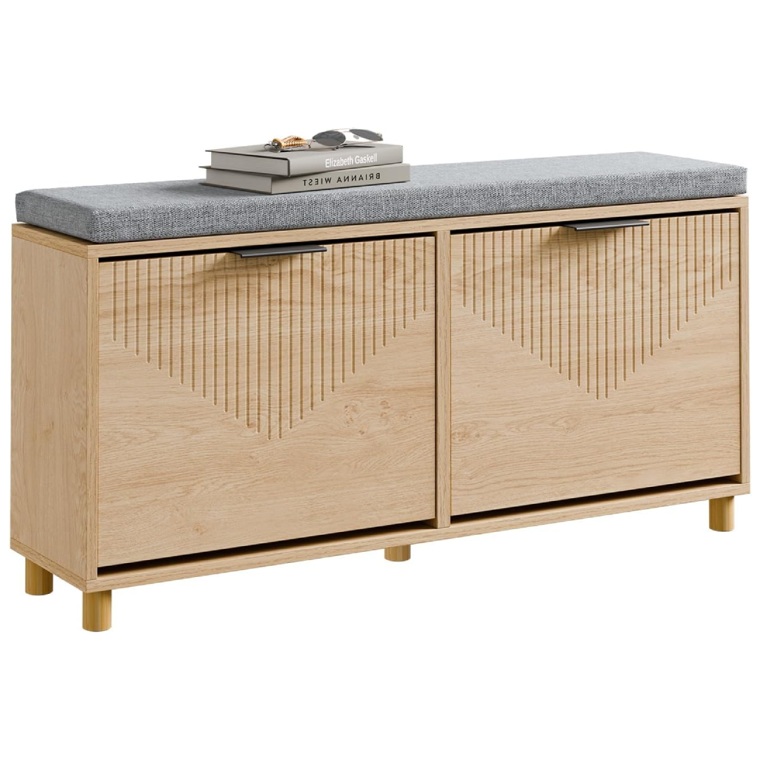 SoBuy narrow shoe bench with seat