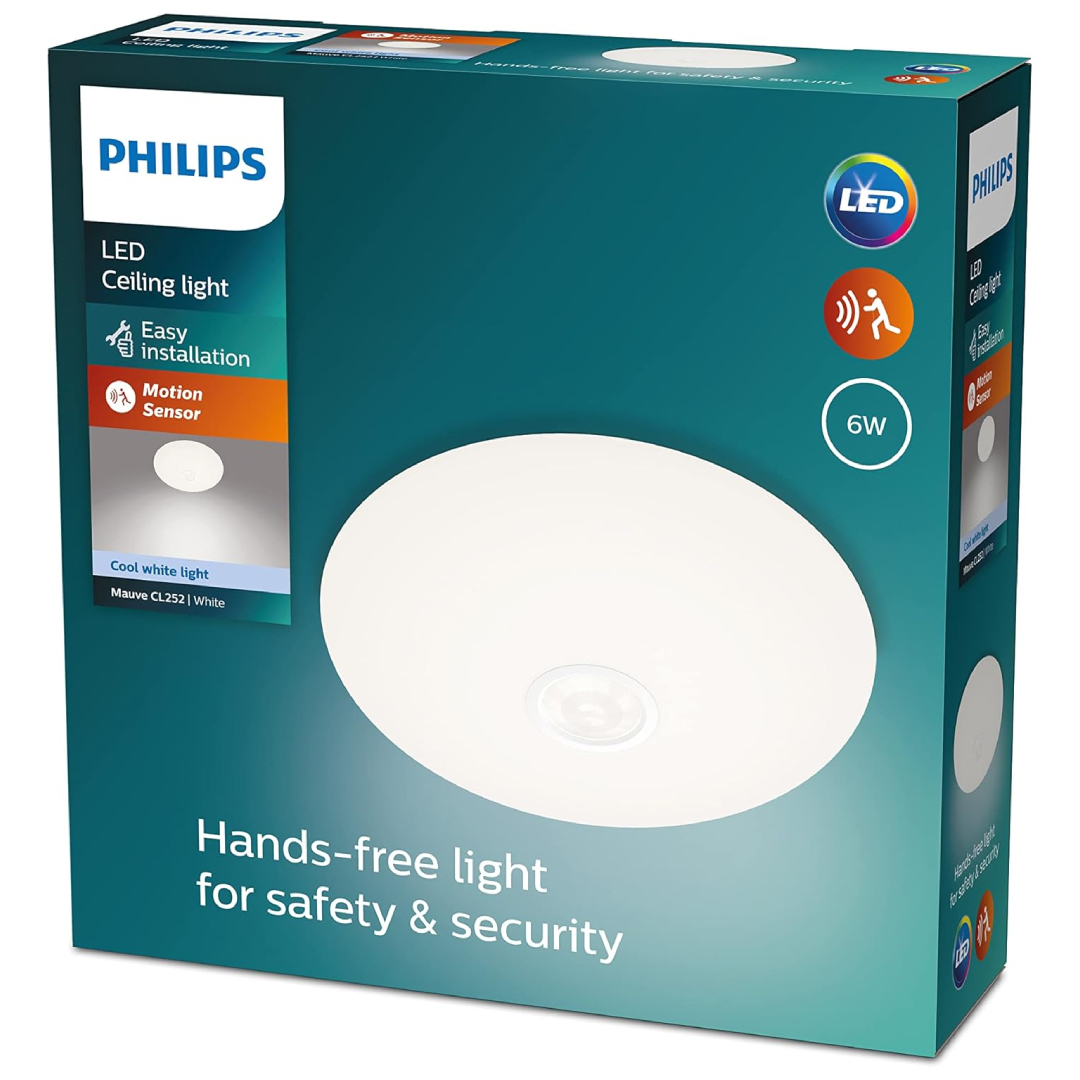 Philips LED Mauve ceiling light with motion sensor
