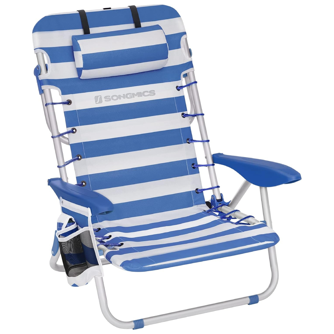 SONGMICS folding beach chair GCB62BU