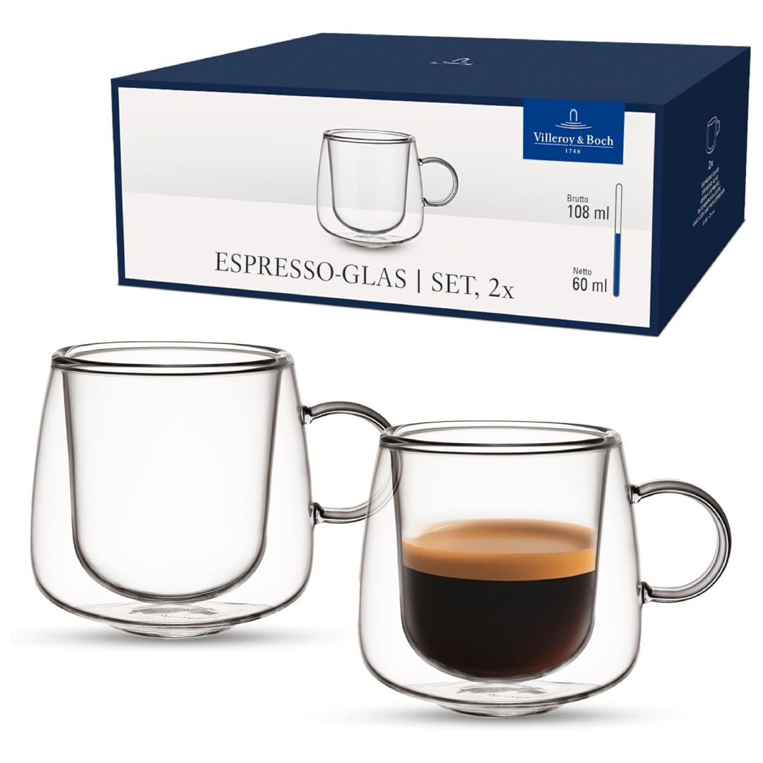 Villeroy Boch Artesano double walled espresso glasses