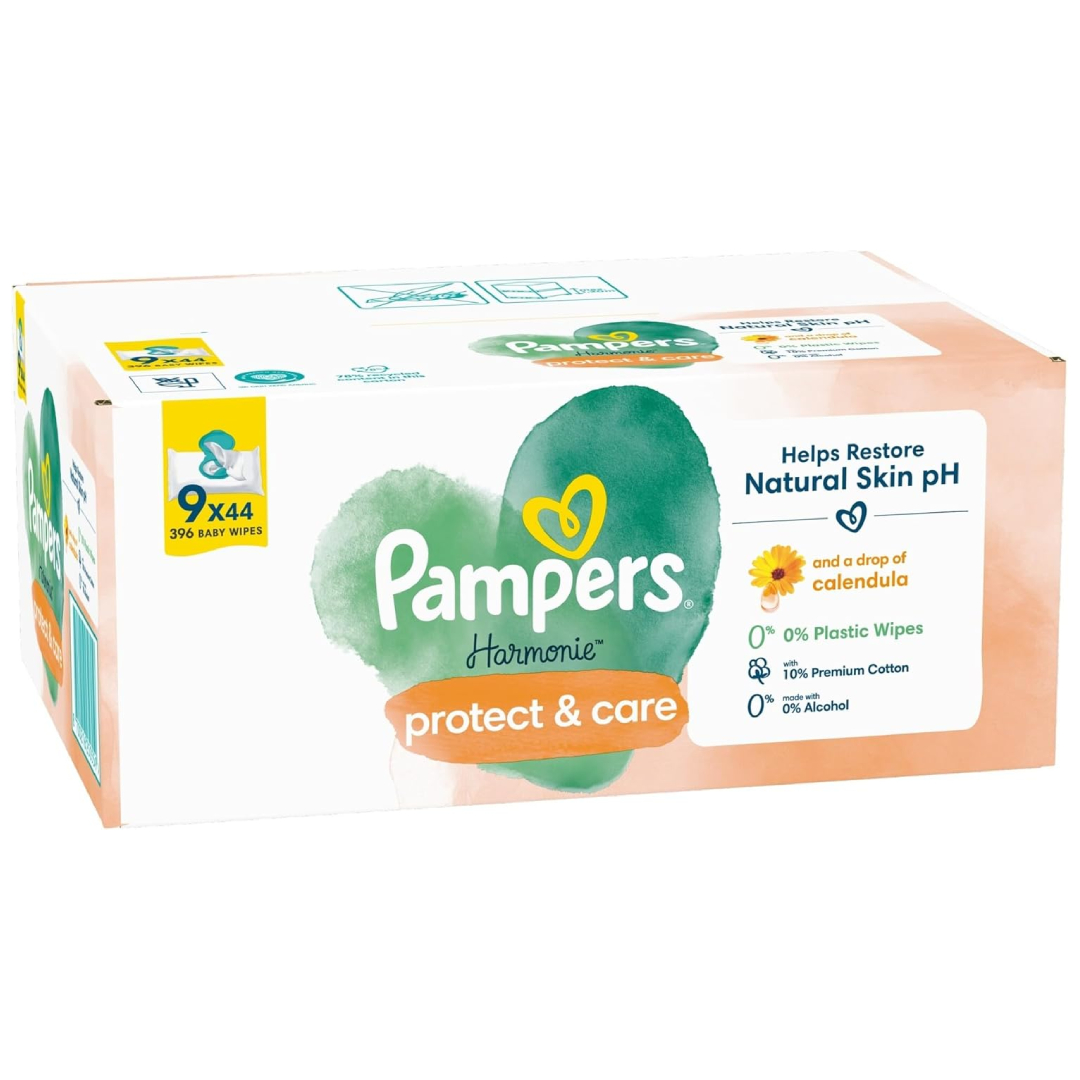 Pampers Harmonie new baby wet wipes calendula