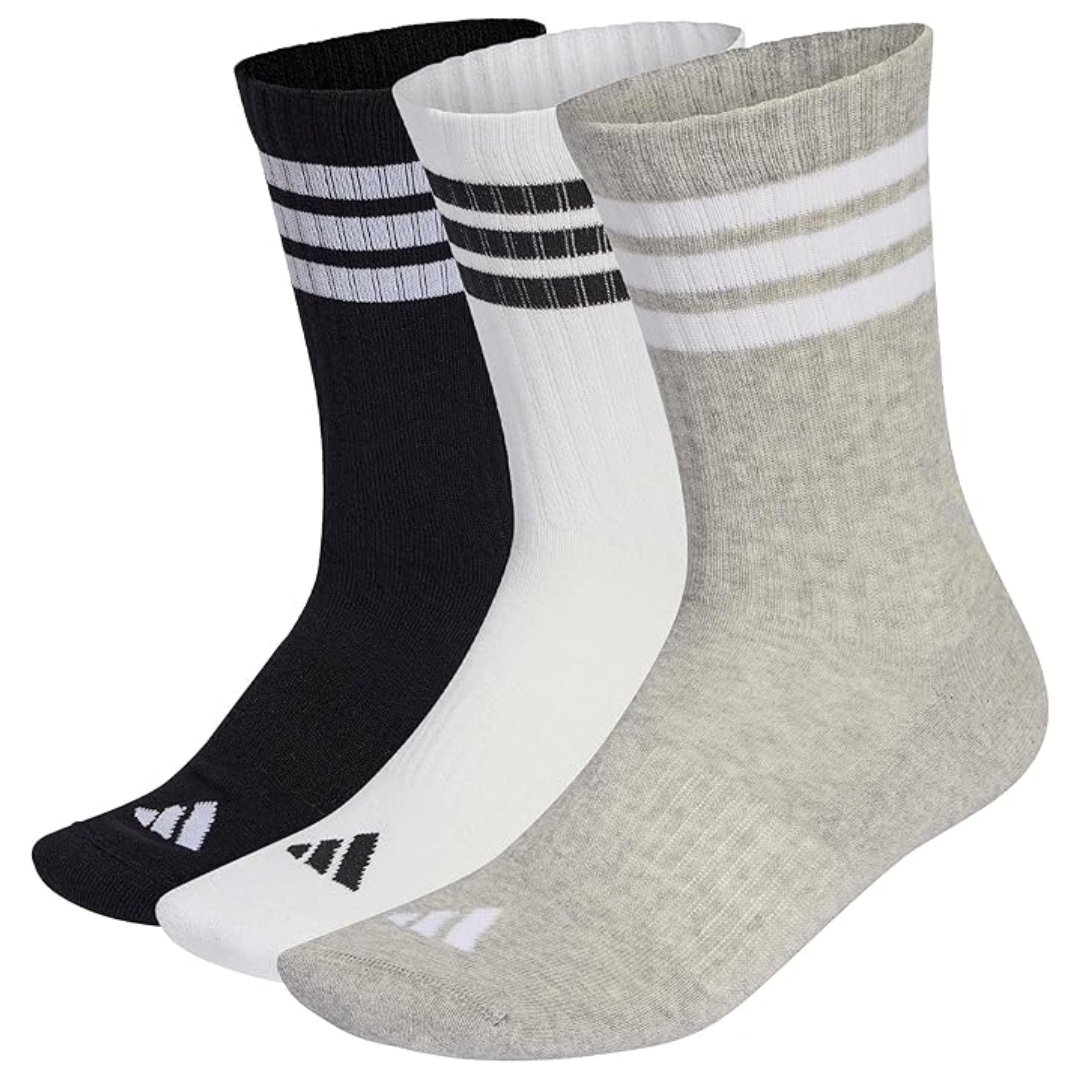adidas cushioned crew socks 3 pack