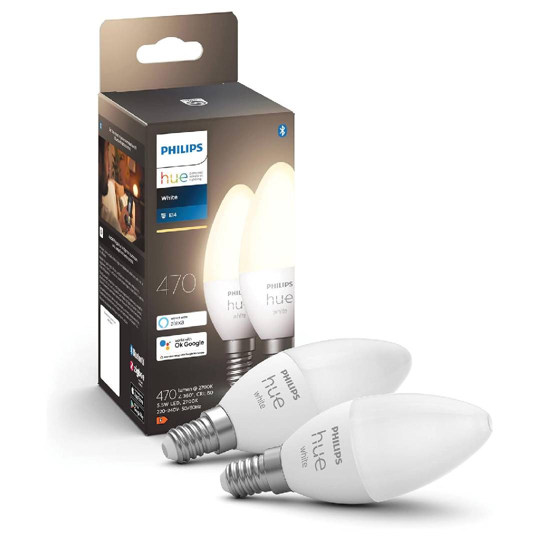 Philips Hue New White Smart Light Bulb Candle