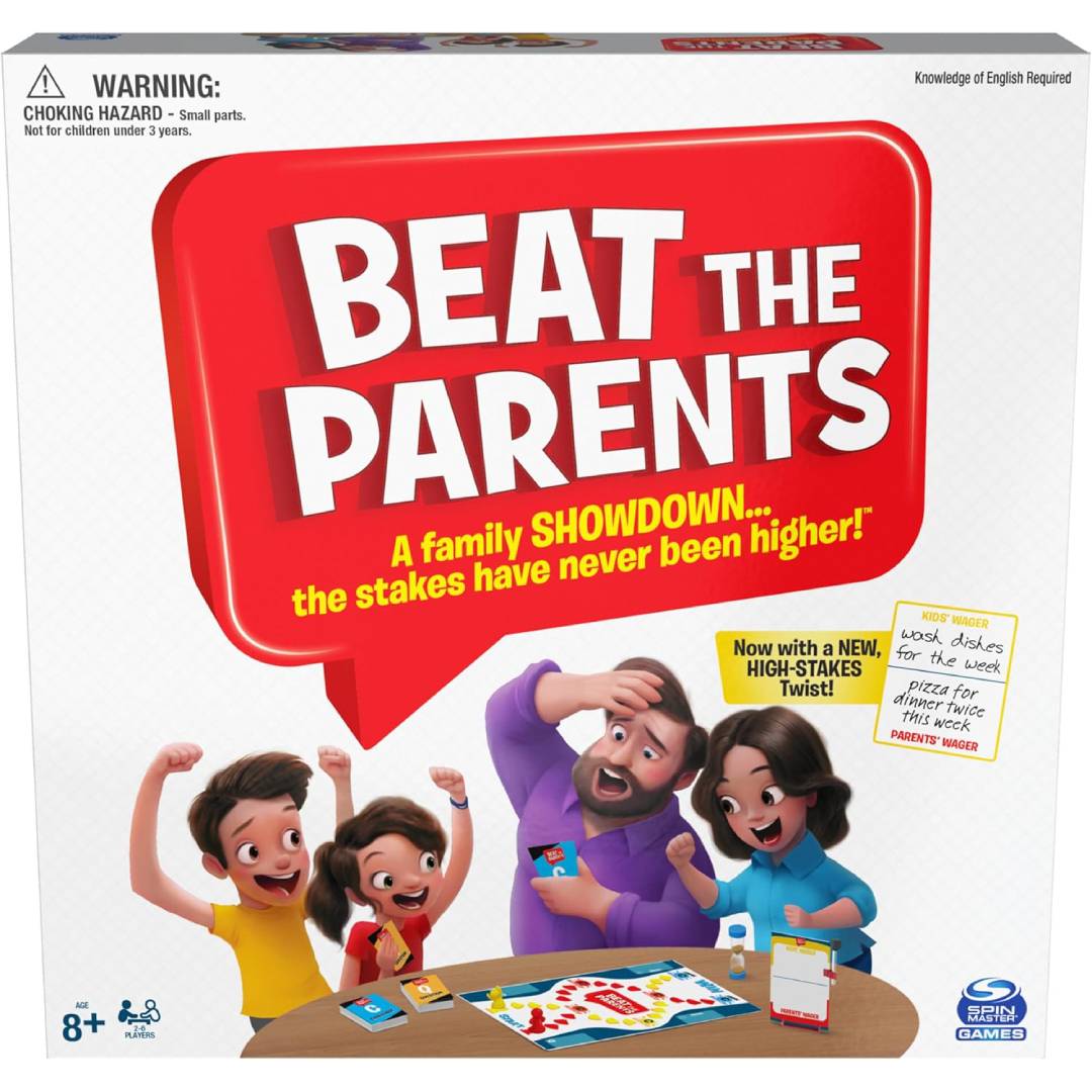 Spin Master Games Beat The Parents Board Game for Families and Kids aged over 5