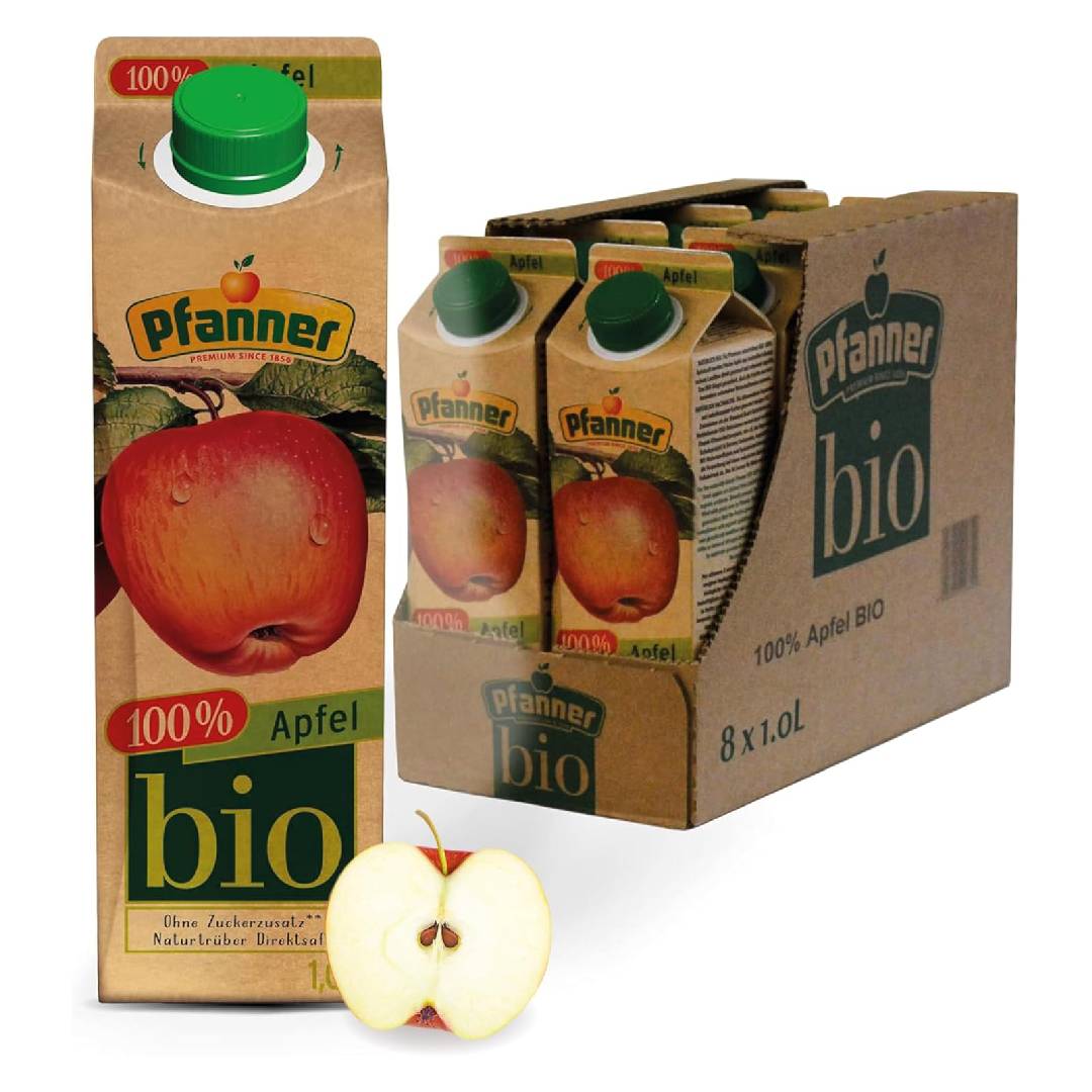 Pfanner 100% Organic Apple Juice Natural Cloudy