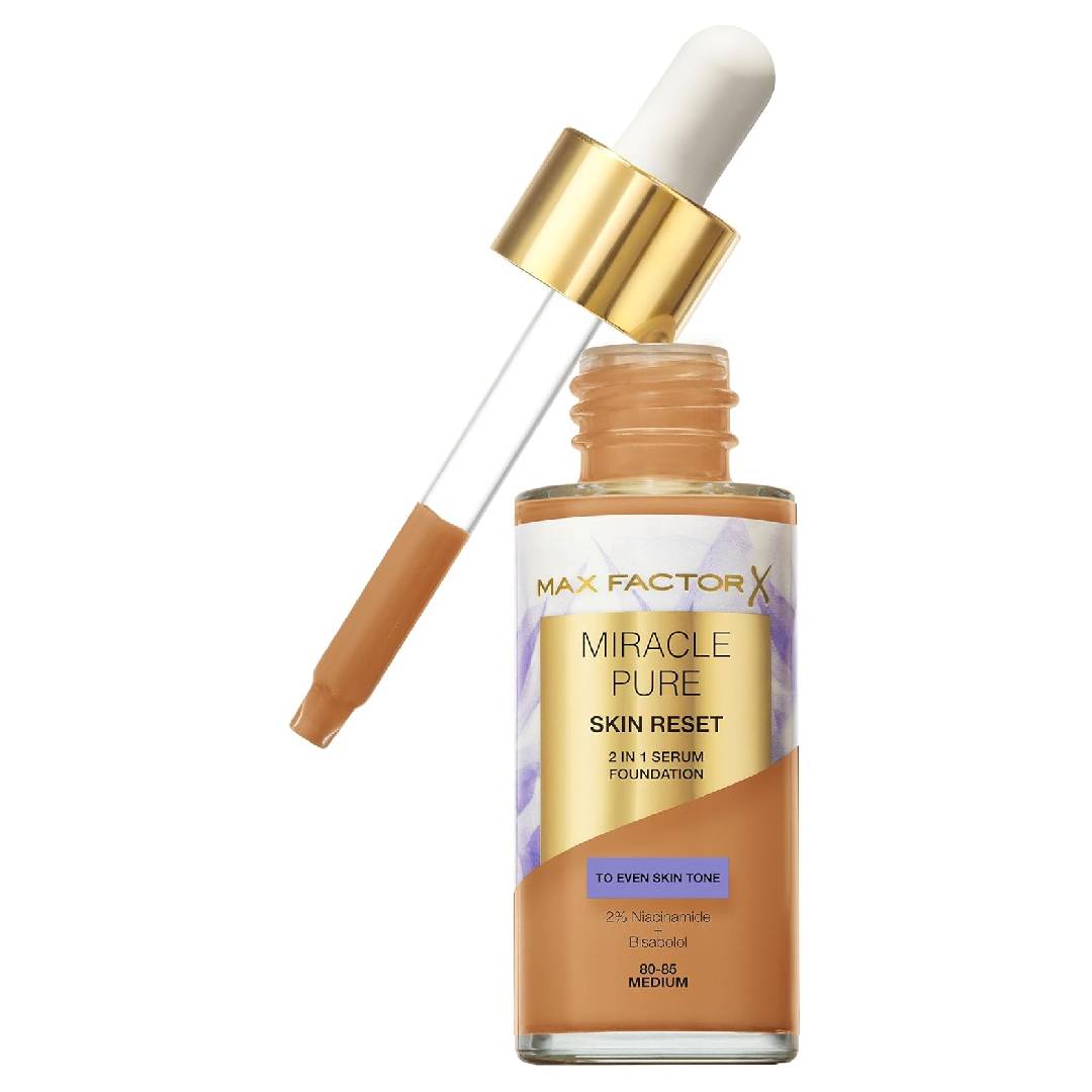Max Factor Miracle Pure Skin Reset Serum Foundation 80-85 Medium