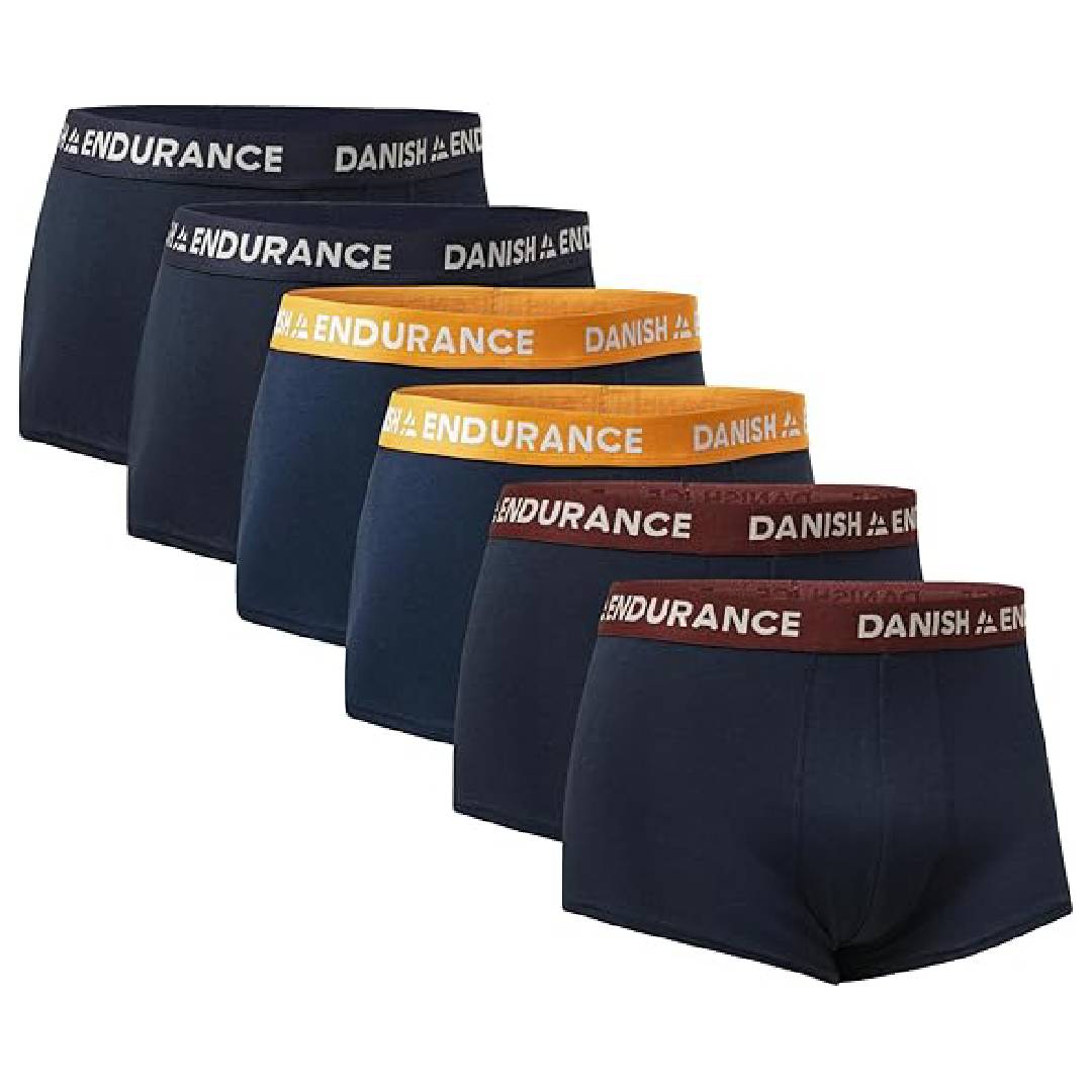 DANISH ENDRUANCE Hipster for Men, Cotton Low Rise Trunks