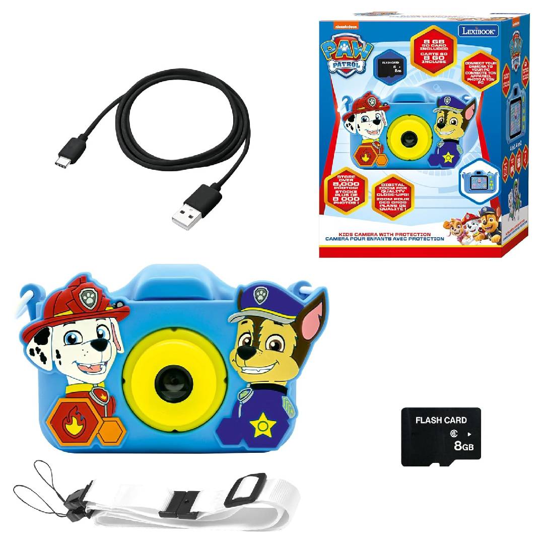 Lexibook, Paw Patrol, 4-in-1 camera for children with protection