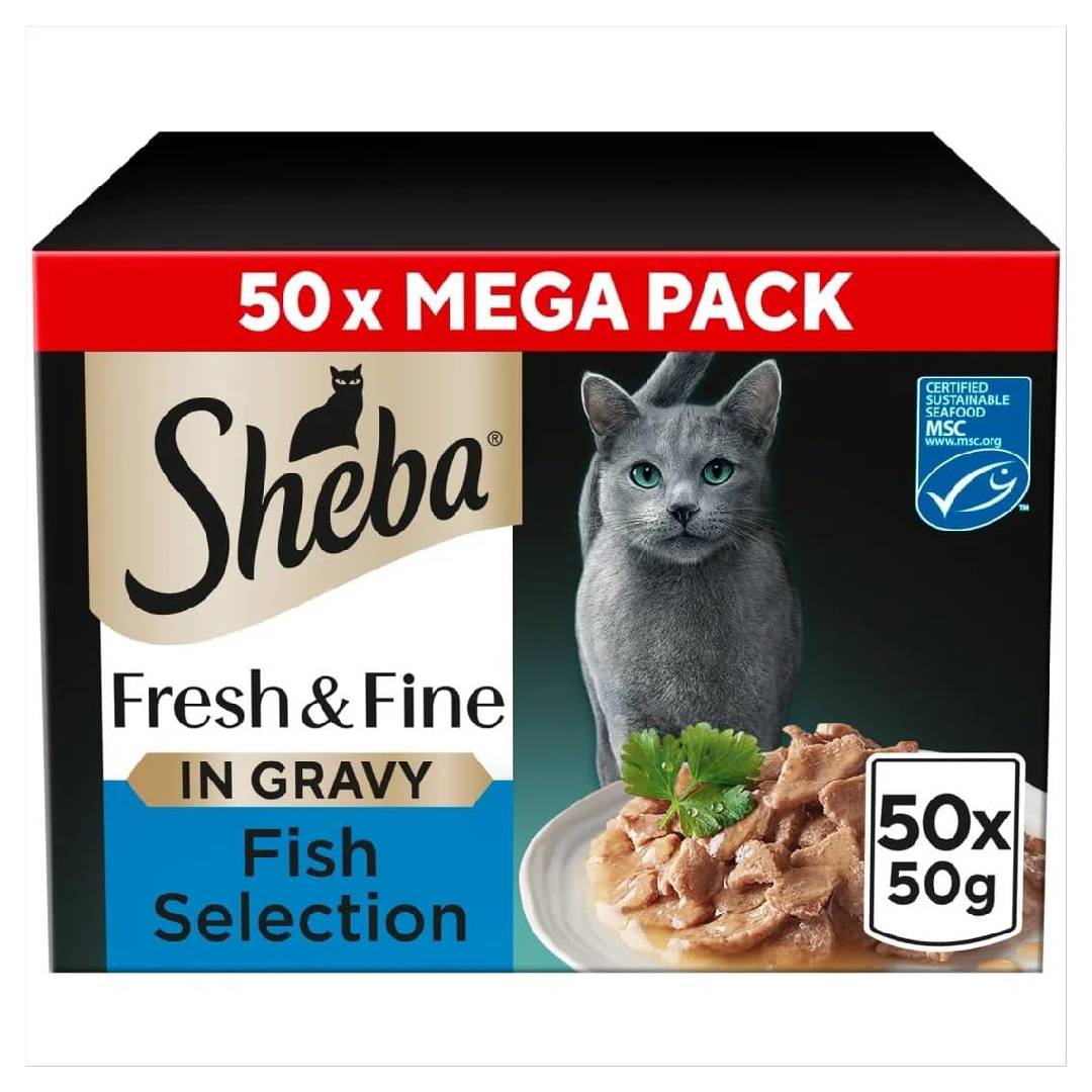 Sheba Catcare Pouch Wet Fresh and Fine