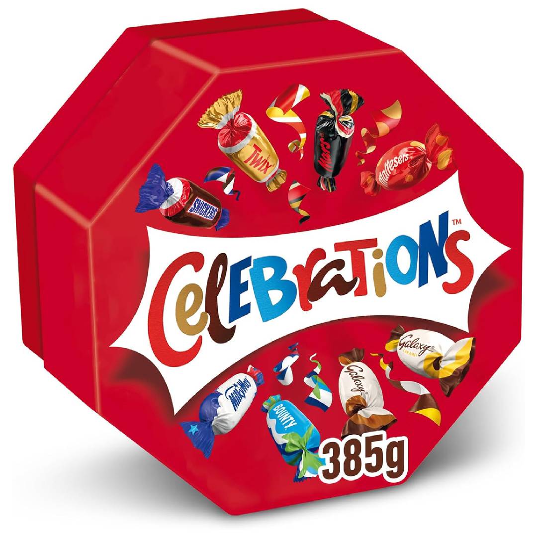 Celebrations Milk Chocolate Gift Box of Mini & Biscuit Bars Centrepiece