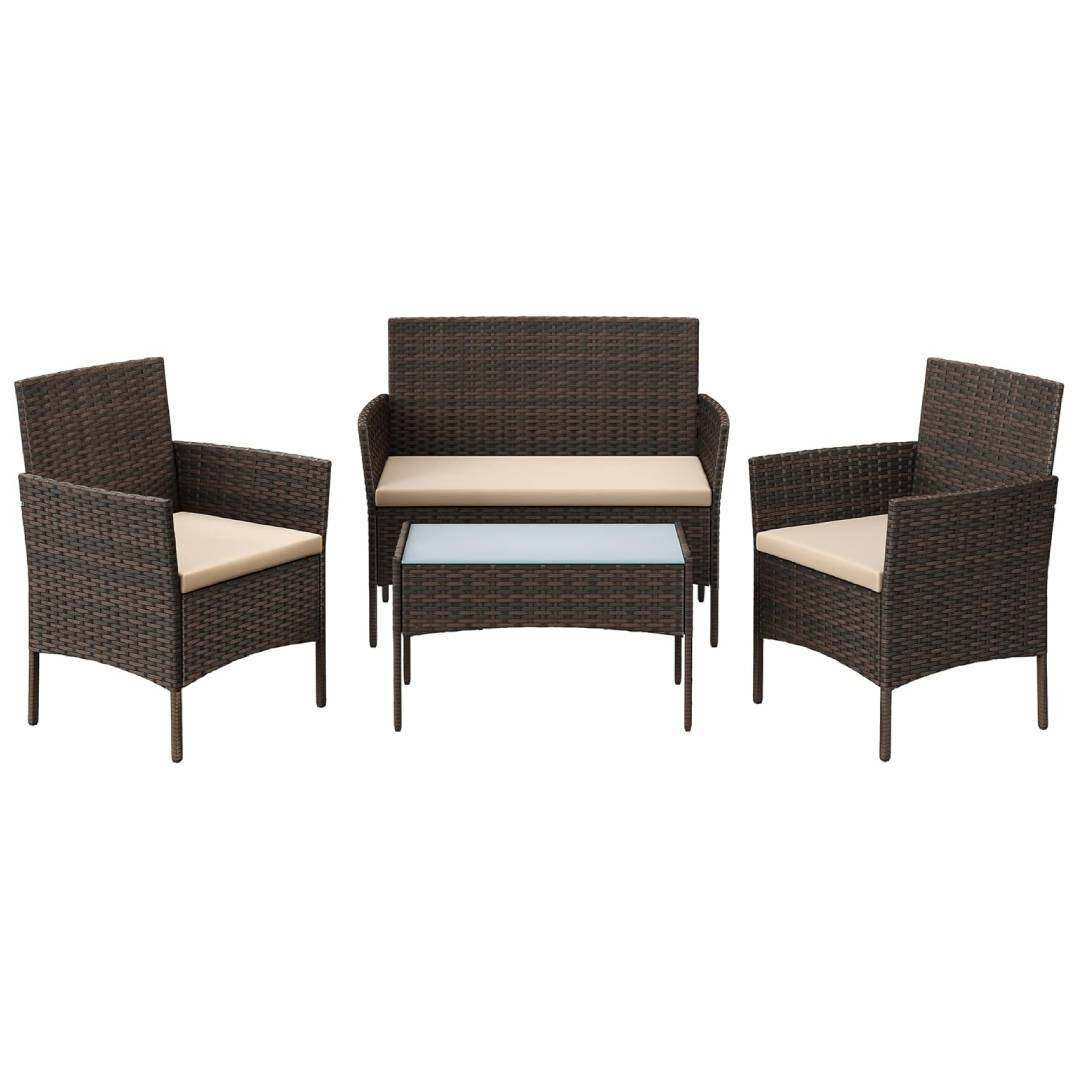 SONGMICS Garden Furniture Set PE rattan