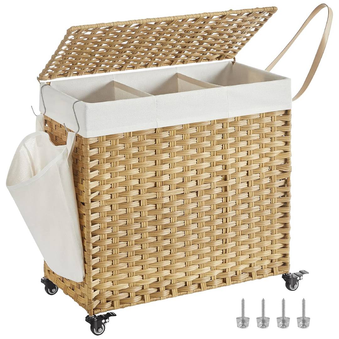 SONGMICS Laundry Basket with Lid