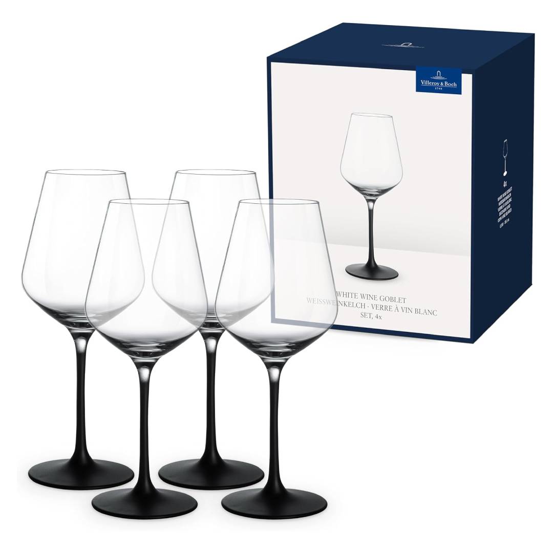 Villeroy & Boch Manufacture Rock White Wine Glass Set