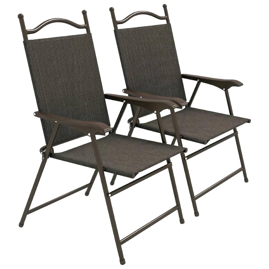 Outsunny Folding Chairs Set of 2